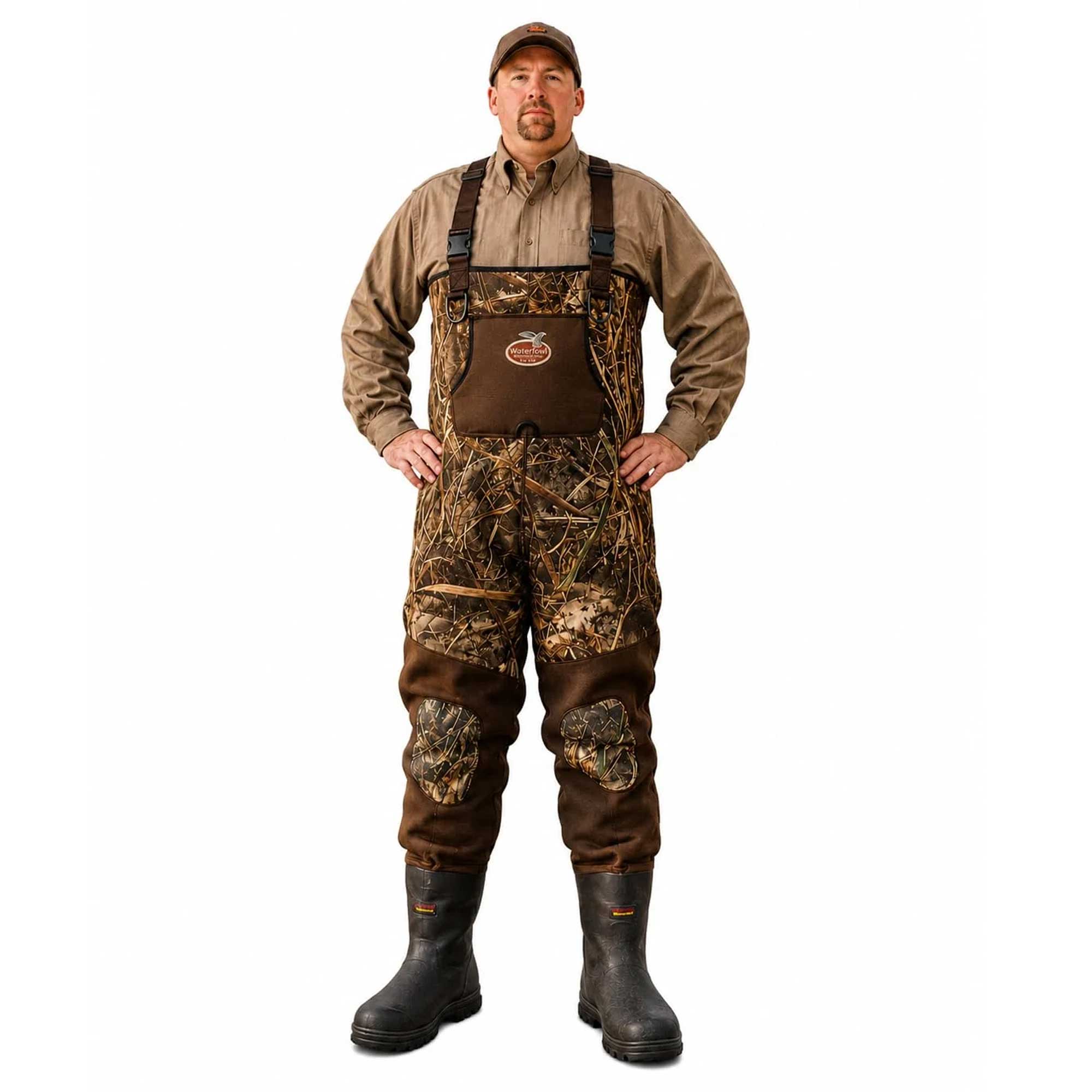 Caddis Waterfowl Men's MAX-7 Camo Neoprene Bootfoot Wader - 600g Insulated